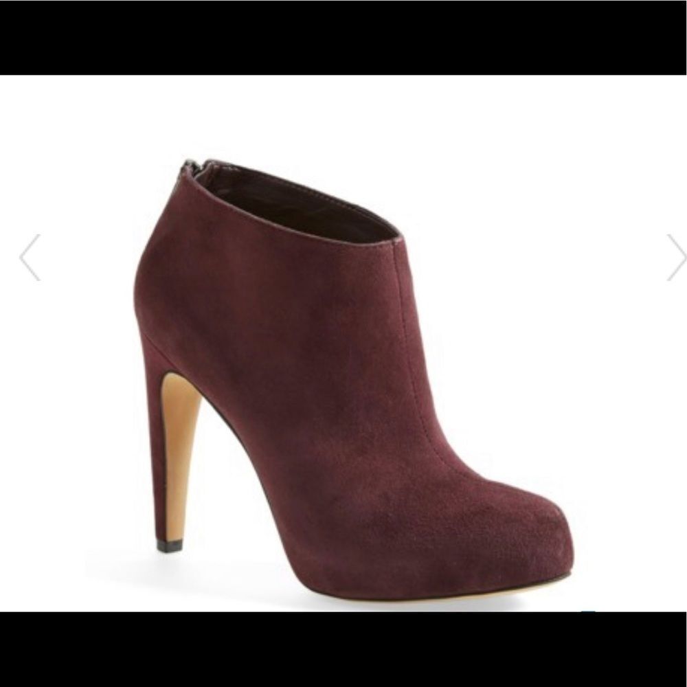 Sam Edelman Keaton Hidden Platform Suede Bootie - Picture 1 of 5
